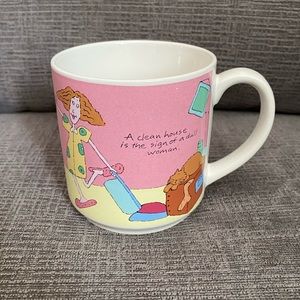 Vtg Carlton Cards cartoon mug byTony Griego